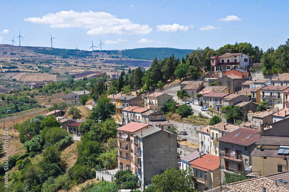 Panoramic view of Pietragalla. Basilicata. Italy.