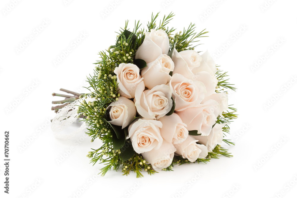 Fototapeta premium bukiet białych róż