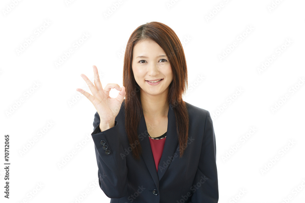 笑顔のOL 笑顔のOL