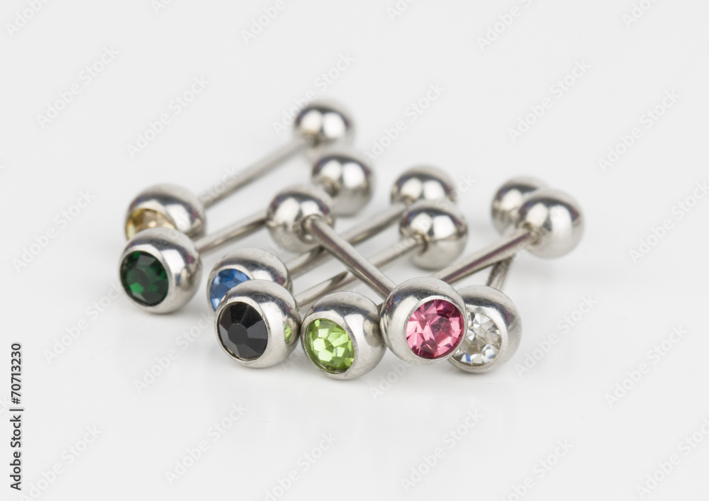Jewelry for piercing - Stock Image macro. Jewelry for piercing - Stock Image macro.