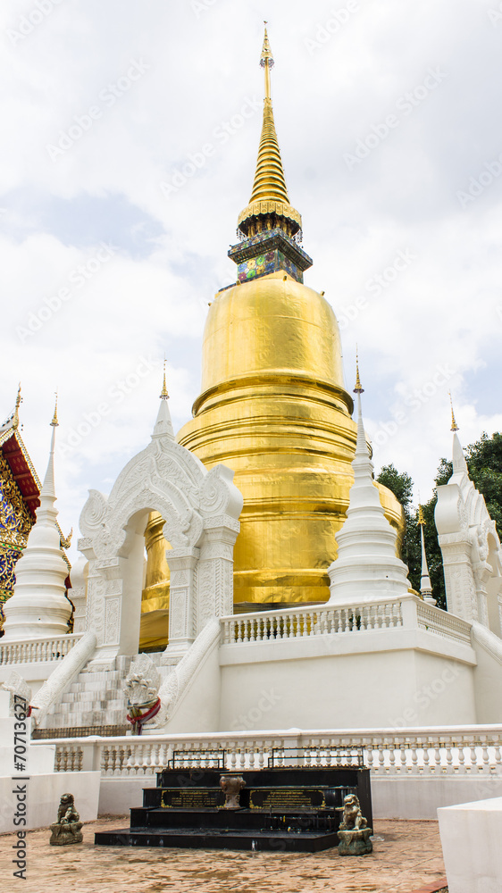 Fototapeta premium pagoda at Wat Suan Dok in Chiang Mai, Thailand