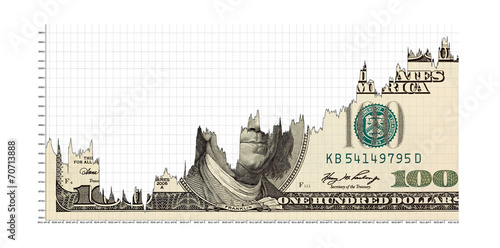 Fotografia rising dollar