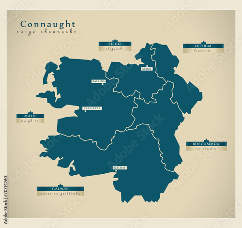 Modern Map - Connaught IE