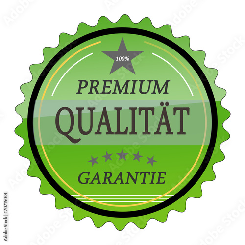 ql10 QualityLabel - Premium Qualität Garantie - grün g1785 photo