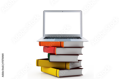 laptop library book