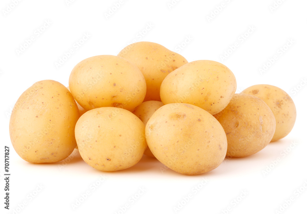 new potato tuber isolated on white background cutout new potato tuber isolated on white background cutout