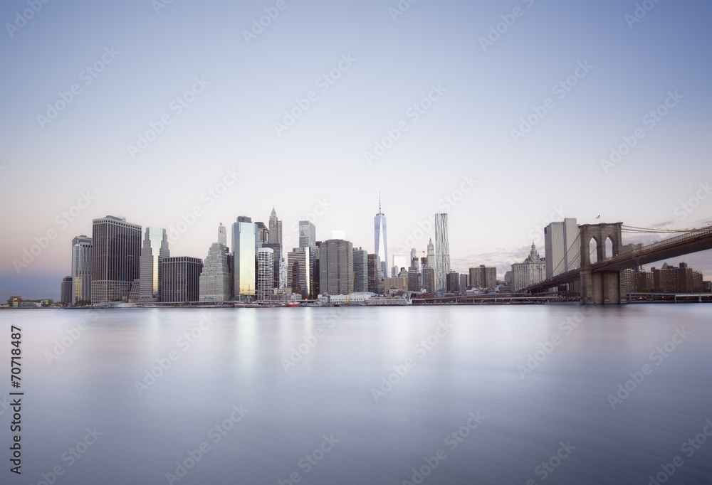 New York City sunrise - obrazy, fototapety, plakaty 