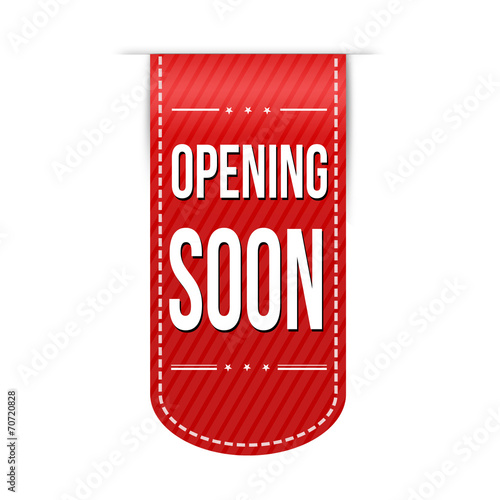 Opening soon banner design