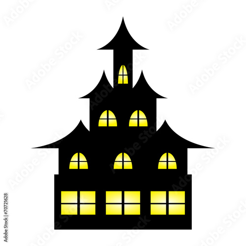 Castle witches on Halloween