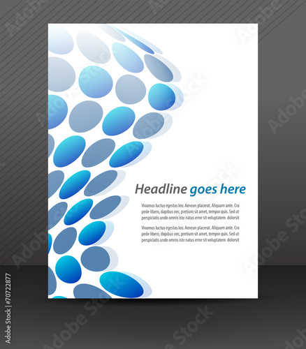 Business flyer template or corporate banner, cover design