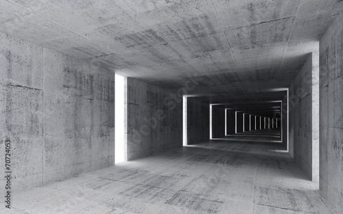 Fototapeta Naklejka Na Ścianę i Meble -  3d render, abstract empty concrete interior background