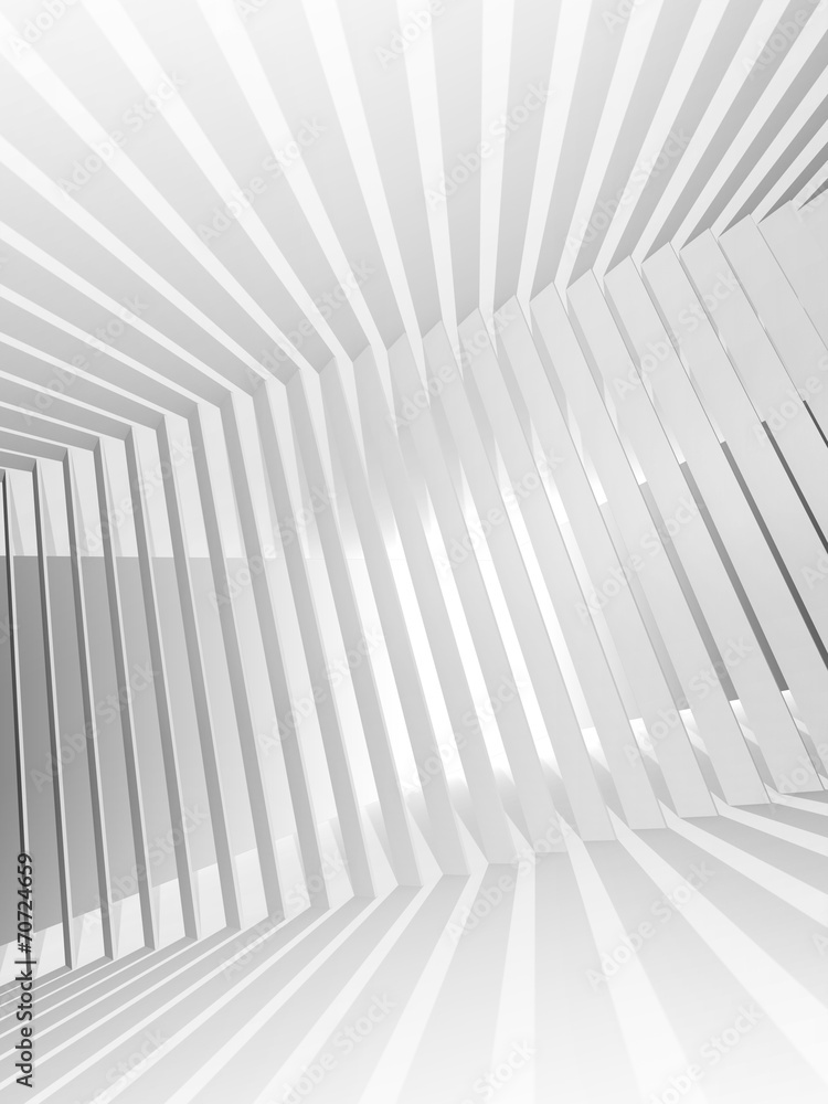 Abstract white 3d interior background with light beams Abstract white 3d interior background with light beams