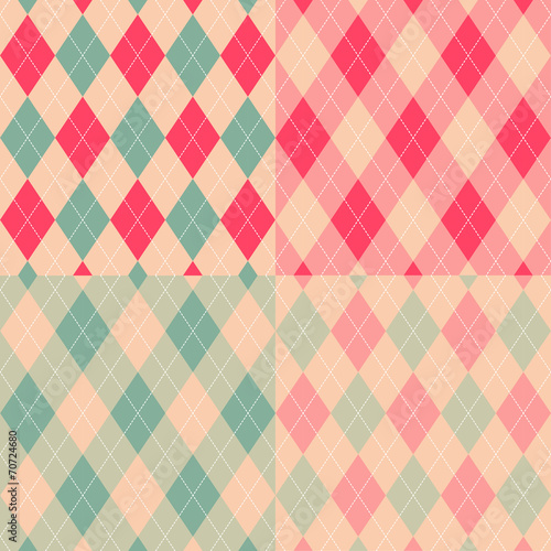 Seamless argyle pattern. Di...
