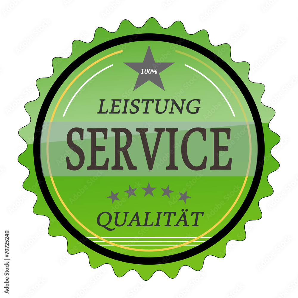 ql26 QualityLabel - Leistung Service Qualität - grün g1801 ql26 QualityLabel - Leistung Service Qualität - grün g1801