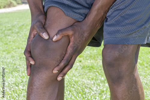 Knee injury closeup