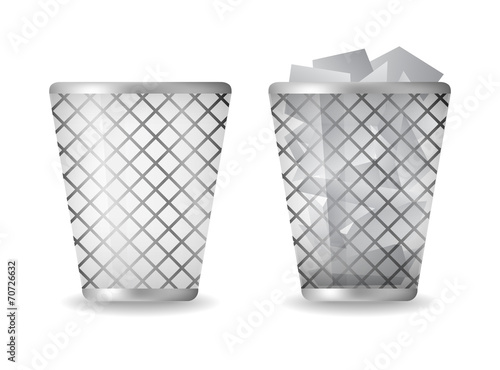 vector trash indicator