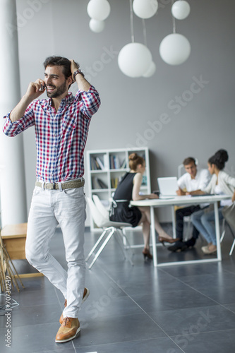 Young man in the office