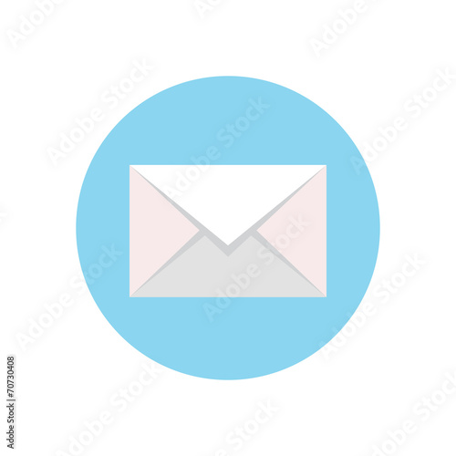 Flat modern vector icon: message.