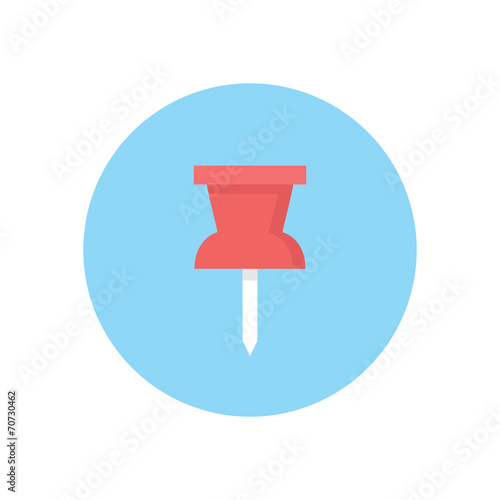 Flat modern vector icon: pin.