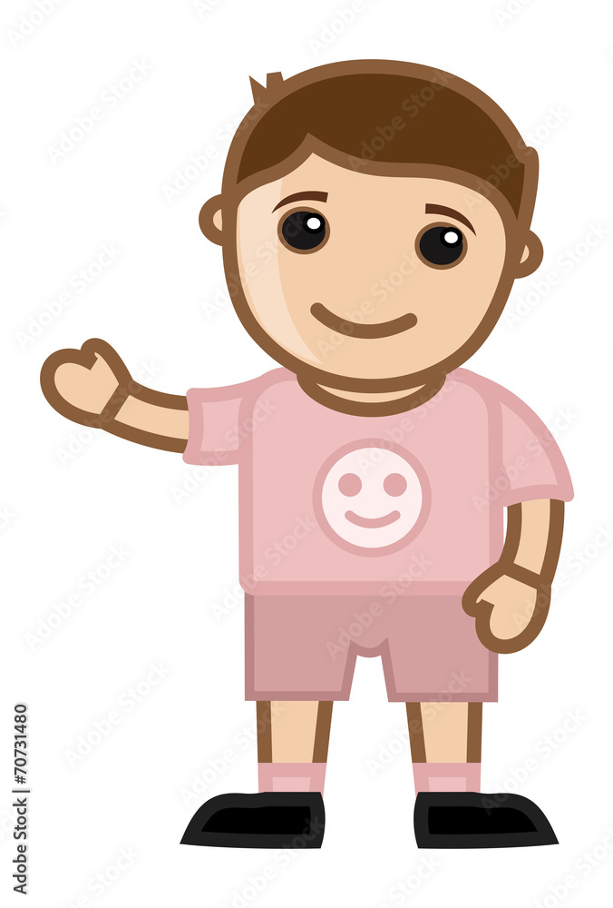 Cute Boy - Vector Character Cartoon Illustration Cute Boy - Vector Character Cartoon Illustration