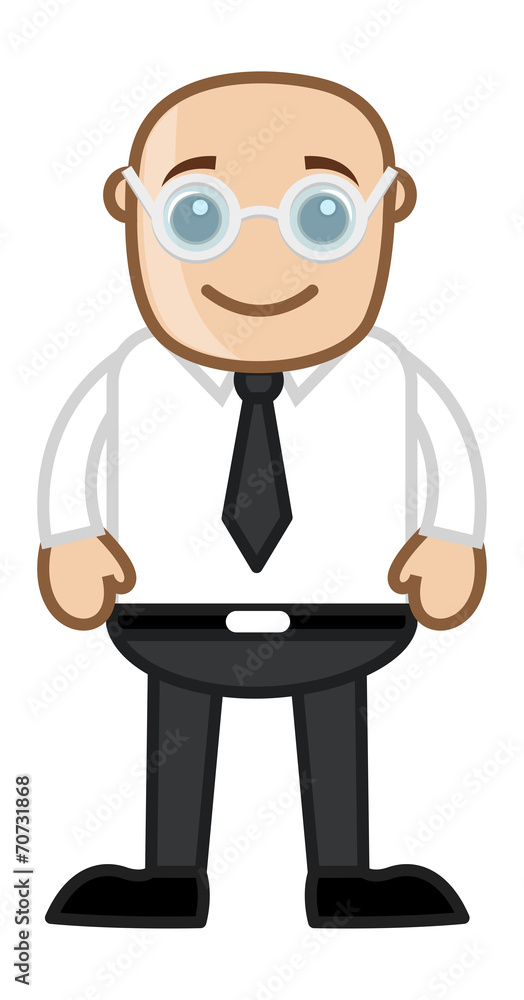 Bald Man - Vector Character Cartoon Illustration Bald Man - Vector Character Cartoon Illustration