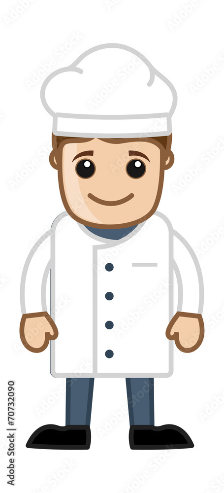 Chef - Vector Character Cartoon Illustration