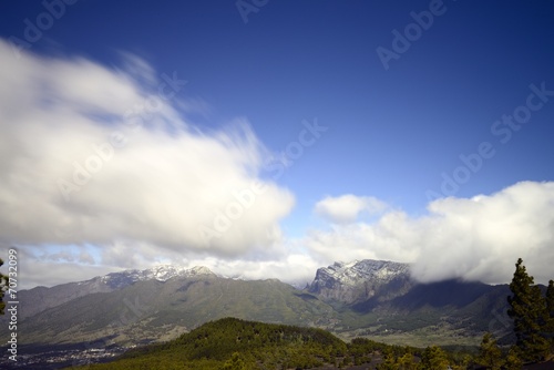 Fototapeta Naklejka Na Ścianę i Meble -  andscape of the mountains in La Palma, Canary Islands,