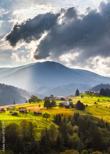 Summer landscape. Blue sky, mountains © Dmytro Kosmenko