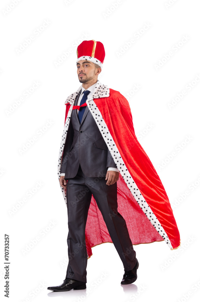 King businessman isolated on the white King businessman isolated on the white