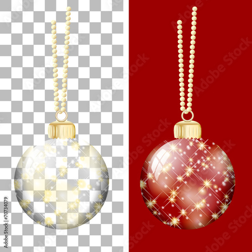 weihnachtskugel transparent