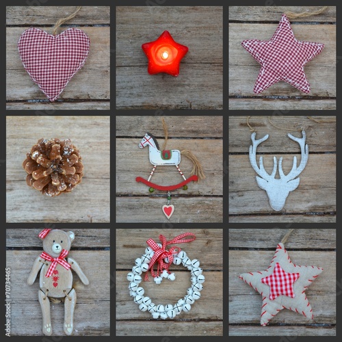 Collage - Christbaumschmuck...