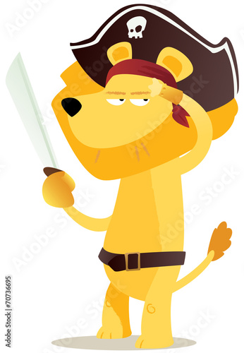 lion pirate pour enfant