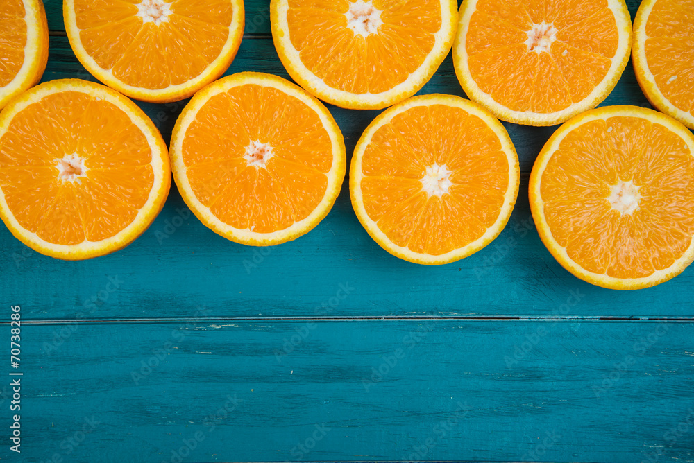 Fresh organic oranges on wooden background Fresh organic oranges on wooden background