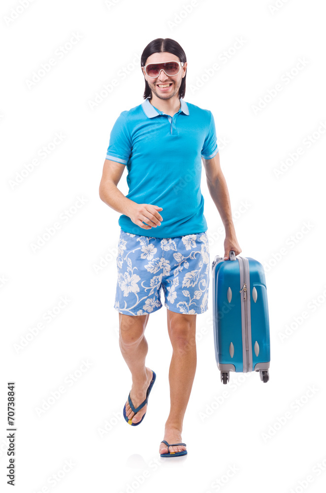 Travelling tourism concept isolated on white Travelling tourism concept isolated on white
