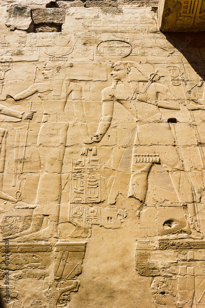 Ancient ruins of Karnak temple in Egypt Ancient ruins of Karnak temple in Egypt