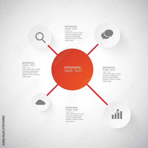 flat infographic bussiness