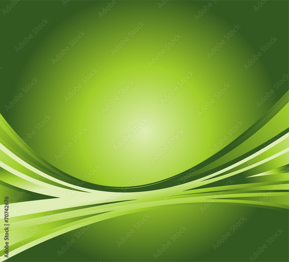 Wave abstract background on the green Wave abstract background on the green