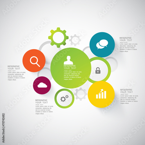 flat infographic bussiness