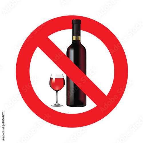 No alcohol sign
