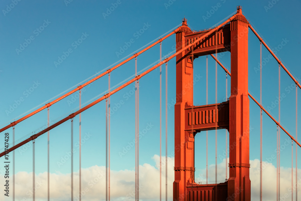 Obraz na plátně Golden Gate bridge, San Francisco, California, USA