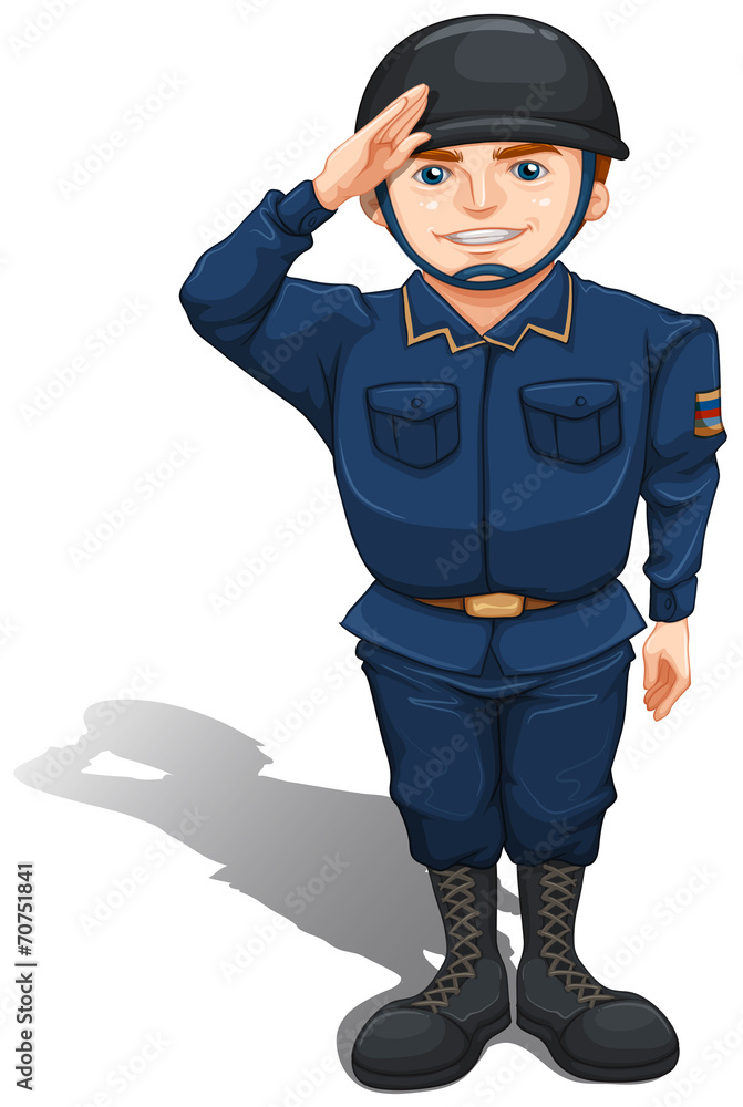 A happy soldier A happy soldier