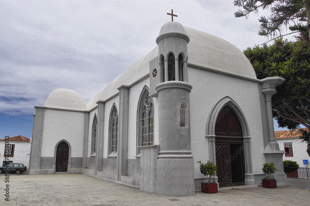 Church in the Agulo, La Gomera, Canary Islands, Spain