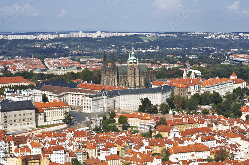 View of Prague, St. Vitus cathedral