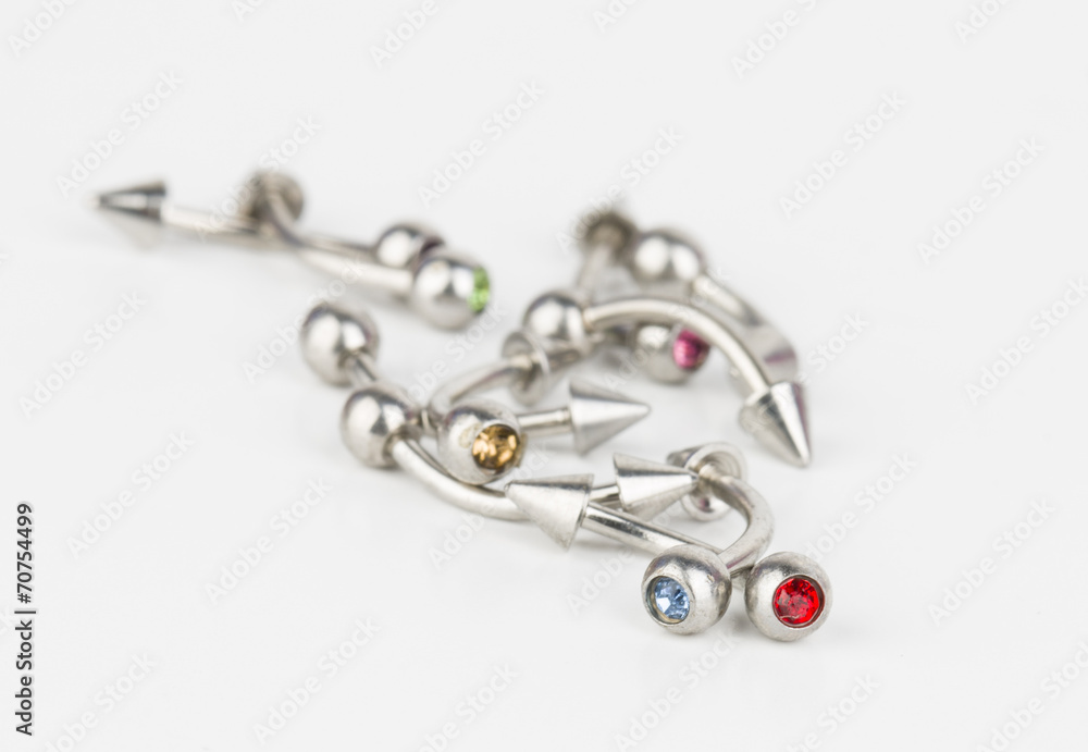 Jewelry for piercing - Stock Image macro. Jewelry for piercing - Stock Image macro.