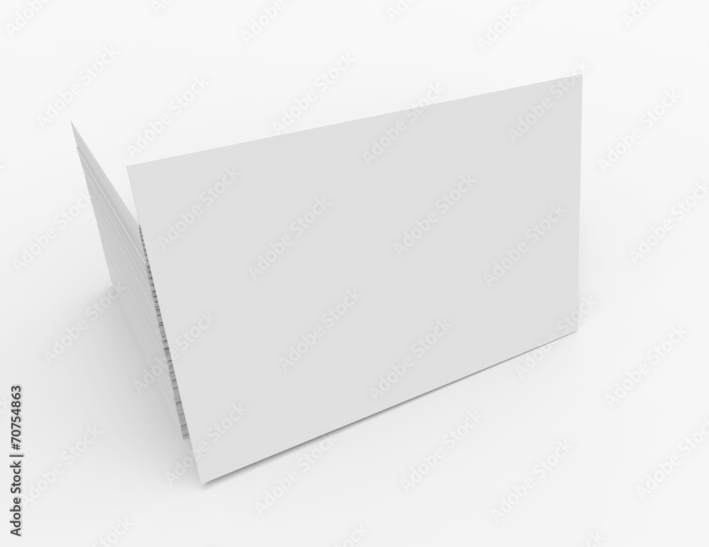 Business cards isolated with soft shadow Business cards isolated with soft shadow