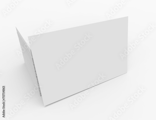 Business cards isolated with soft shadow
