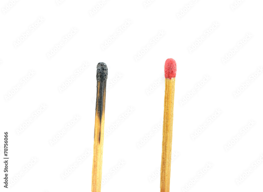 red match isolated on a white background red match isolated on a white background