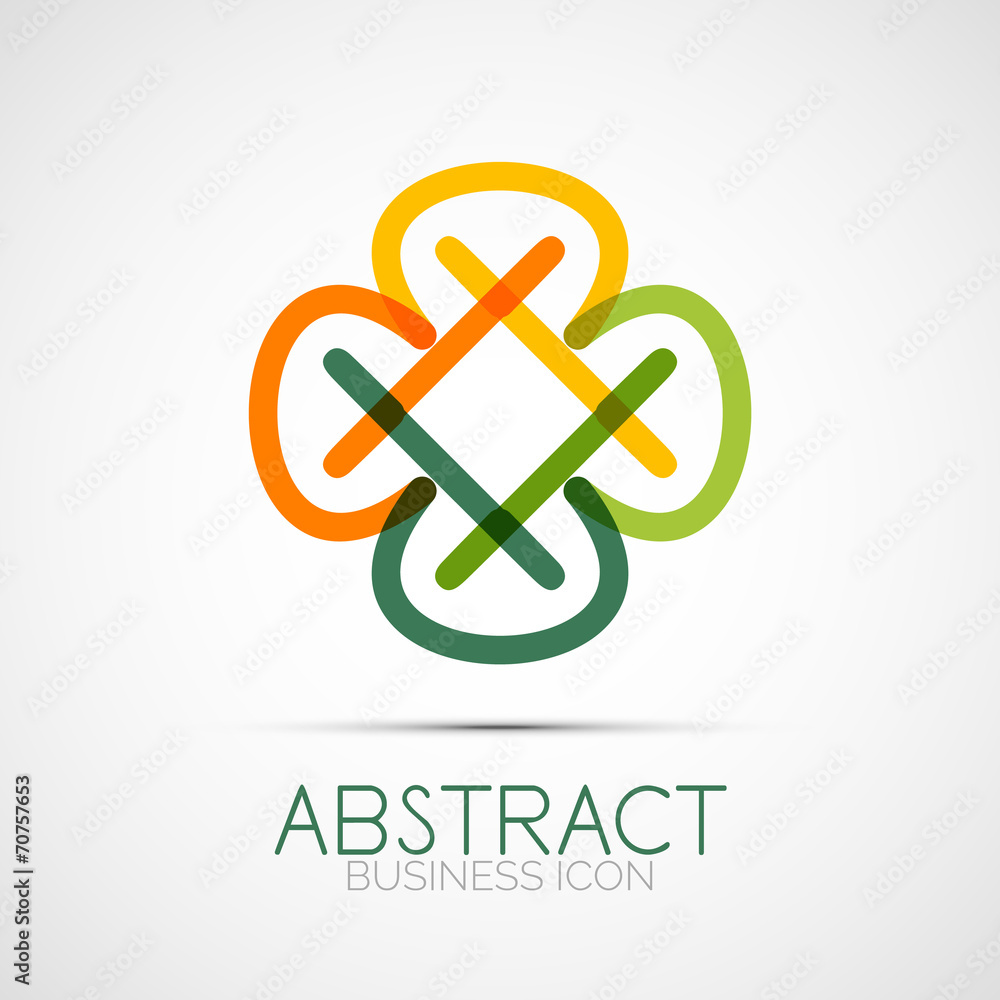 Line design loop logo Line design loop logo
