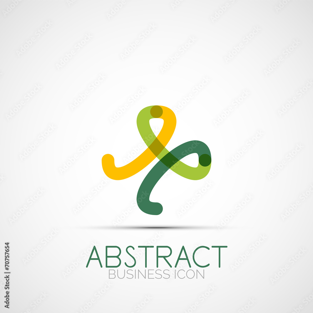 Fototapeta premium Line design loop logo