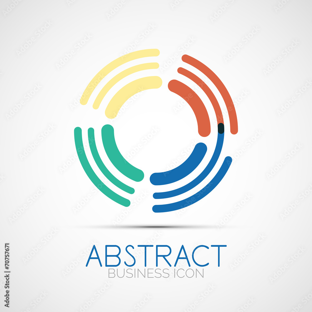 Line design loop logo